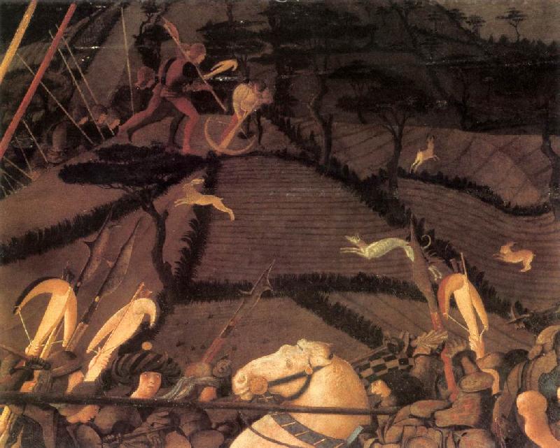 UCCELLO, Paolo Bernardino della Ciarda Thrown Off His Horse (detail) wt Germany oil painting art